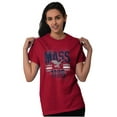 thumbnail image 3 of Massachusetts MA Vintage Eagle Cool Men's Graphic T Shirt Tees Brisco Brands S, 3 of 6