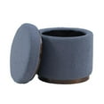 thumbnail image 6 of Blanche Storage Ottoman Blue Gry Walnut, 6 of 6