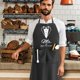 thumbnail image 4 of Aparatos de cocina, accesorios de cocina, utensilios de cocina, herramientas de cocina, delantal de poliéster con tirantes, ajustable para el hogar, cocina, ropa de trabajo, delantal para barbacoa, re, 4 of 6