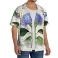 thumbnail image 2 of Kdxio Men'S Hawaiian Shirt For Men Short Sleeve Shirt Vintage Flower Summer Casual Holiday Beach Button Down T-Shirts, 2 of 5