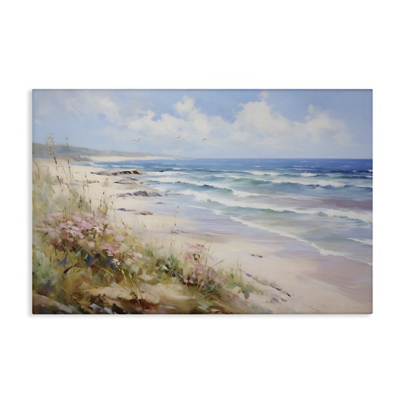 Stupell Industries Coastal Summer Coastal Waves Canvas Art, 24 x 16, by Franklyn Gregory
