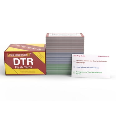 DTR Exam Study Cards: Dietetic Technician, Registered Exam Review and Practice Test Questions [Full Color Cards]