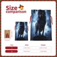 thumbnail image 3 of Fuzoiu Night Scene of Wolves Print Christmas Gift Bag,Burlap Gift Bag with Drawstring Closure & Hang Tag,Perfect for Holidays, Birthdays, and Special Occasions-Medium, 3 of 7