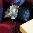 thumbnail image 6 of Guitar Shape Pendant Bolo Tie for Music Lover Festival Disco Party Necktie, 6 of 14