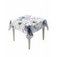 thumbnail image 2 of Blue Grey Spring Floral Tablecloth Square Table Cloth 54x54, Waterproof Outdoor Table Cloth Covers Decorative Table Protector, Summer Flowers Botanical Washable Table Cover for Kitchen Dinning Party, 2 of 8