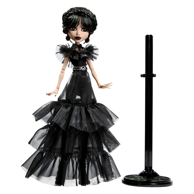 Raven Dance Wednesday 人形 Monster High Wednesday Collectible Doll, Rave'N Wednesday in Black