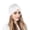 White, variant on HNMKIU Stylish -Tied Turban Bonnet Headwrap Hat for Women Fashion Hair Accessory and Baseball Cap Alternative Purple,One Size