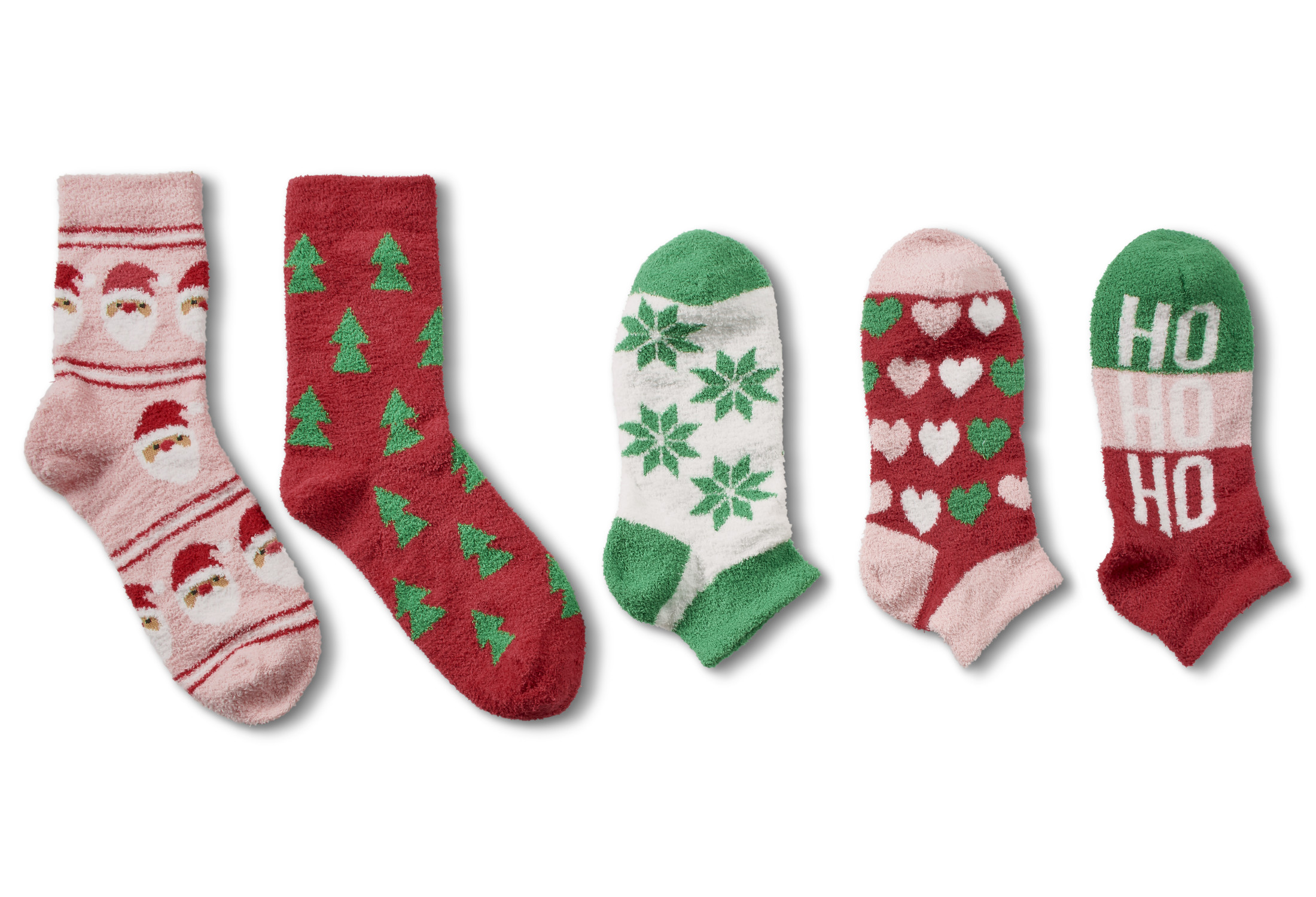 Airplus Aloe Infused Spa Low Cut and Crew Socks, Love Christmas Gift box, Women's Size 5-10