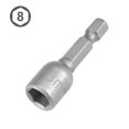 thumbnail image 2 of Unique Bargains 2Pcs 1/4' Quick Change Shank Cr-V 8mm Magnetic Nut Setter, 1.65' Length, 2 of 5