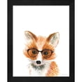 thumbnail image 2 of Great Art Now Fox & Hedgehog in Glasses by Mercedes Lopez Charro, 2 Piece Framed Art Set Each 9.25"W x 11.25"H, 2 of 3
