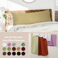 thumbnail image 4 of Unique Bargains Solid Print Minimalism Washable Pillowcases, Body Pillow, Beige, 2-Pieces, 4 of 8