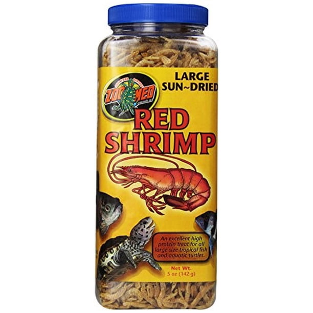 Zoo Med Large SunDried Red Shrimp Fish & Aquatic Pet Food, 5 oz
