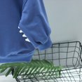 thumbnail image 5 of TOWED22 Toddler Boys Clothes Boy Outfits 2-Piece Long Sleeve Sweatshirt Tops and Pants Fall Winter Outfits Set Size:9-12 M,Color:Blue, 5 of 9