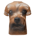thumbnail image 4 of Lotusprinthandmade Yorkshire Terrier Unisex T-shirt 3D S-5XL Multicolor, 4 of 5