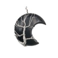 thumbnail image 2 of Xihbxyly Collar de Media Luna, Colgante de Piedra de Cristal Natural, Diseño de Color Único, Tacto Agradable, Regalo Perfecto para Cualquier Ocasión, Ideal para Los Amantes de La Joyería, Estilo Únic, 2 of 2
