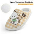 thumbnail image 4 of Kids Slippers Pochacco House Slippers Warm Soft Plush Slipper Anti-Slip Winter Fluffy House Shoes for Boys Girls, 4 of 7