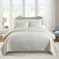 thumbnail image 3 of JML 3 Pieces King Quilt Set, Soft Lightweight Microfiber Bedspread,1 Quilt 2 Shams, Cream, 3 of 6
