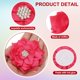 thumbnail image 3 of Uxcell 3.5" Flores de Chiffon, 5 Piezas Flores de Tela con Rhinestone y Perlas para Aplicaciones de Costura en Manualidades, Vestidos, Ropa DIY, Diademas, Decoración de Bodas y Fiestas, Rojo Rosa, 3 of 7