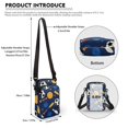 thumbnail image 6 of HELLHERO Football and Basketball Patterns with Zipper Crossbody Bag 4.33x1.97x7.09 for Adults Polyester, 6 of 7