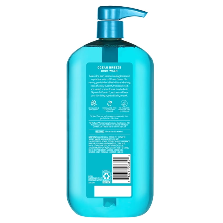 Suave Essentials Ocean Breeze Body Wash, 30 fl oz photo 7