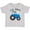 AC-Heather Grey, variant on Farmer Tractor Little Bro Boys Toddler T-Shirt