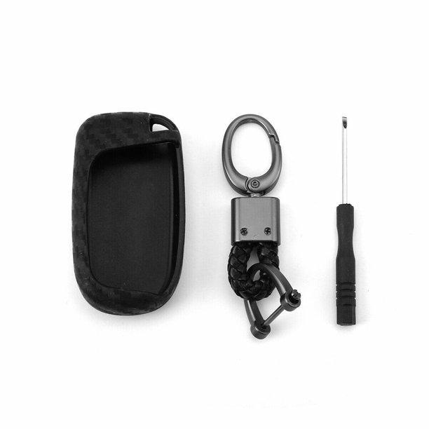 Funda de silicona duradera para llave de coche, ligera, para Jeep Dodge Chrysler Likrtyny Accesorios para autos y motos