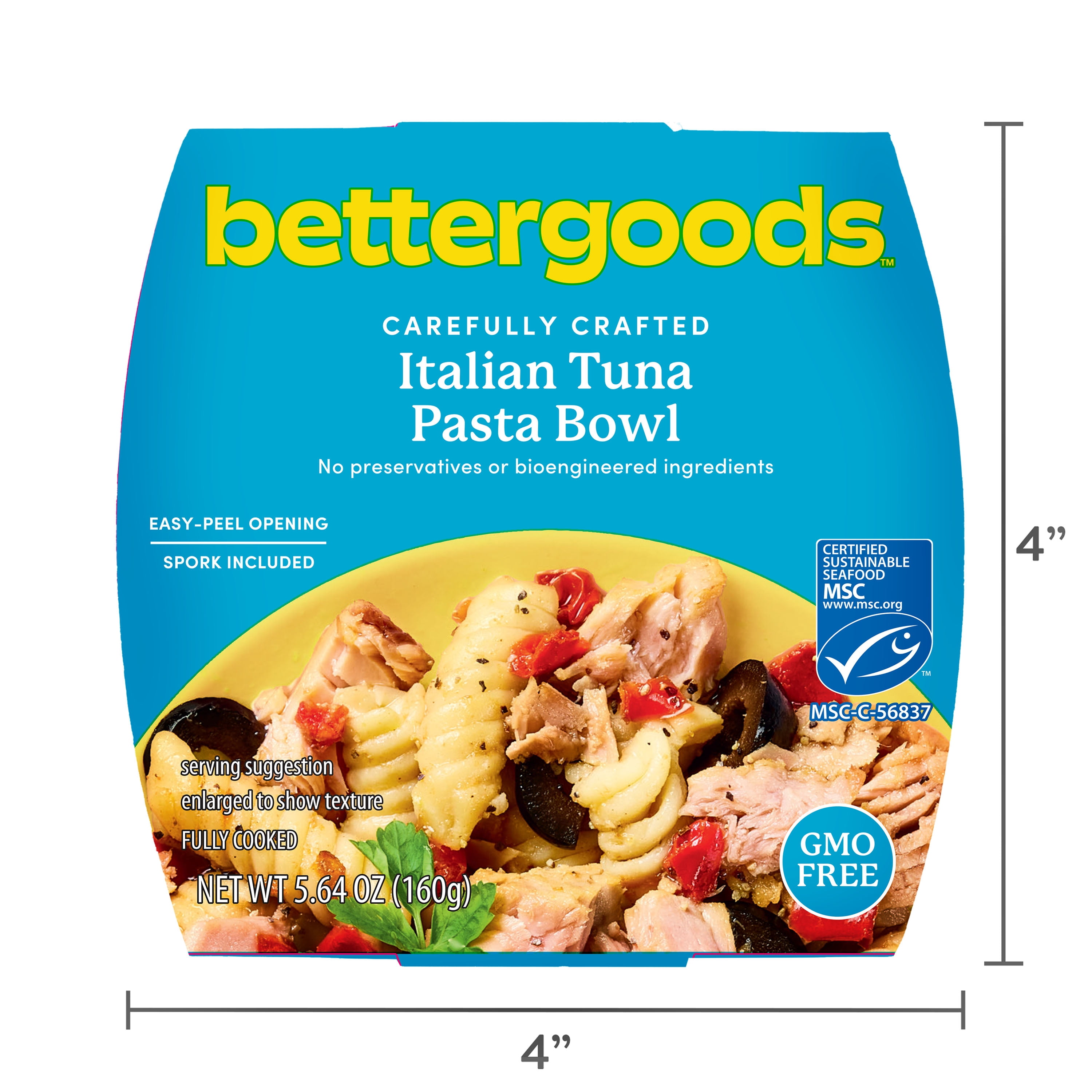 bettergoods Italian Tuna Pasta Bowl, MSC Certified, 5.64 oz