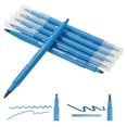 thumbnail image 1 of Marcadores de Doble Pincel Uxcell, Bolígrafo de Punta Fina y de Pincel Azul Cielo para Colorear, 6 Piezas, 1 of 6