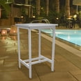 thumbnail image 1 of homeroots outdoor 390044 Table Carrée Blanche à Barre, 1 of 1