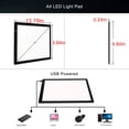 thumbnail image 3 of Aodebiao LED Light Box Ultra-Thin USB Powered Tracing Light Pad for Artists Drawing Sketching Animation Stenciling Calligraphy with Adjustable Brightness, 3 of 7