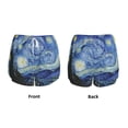 thumbnail image 5 of Picia The Starry Night Pattern Women's 2 in 1 Athletic Running Shorts High Waisted Workout Casual Gym Sweat Shorts with Comfy Liner Zipper Pockets-XX-Large, 5 of 9