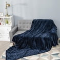 thumbnail image 2 of Electric Heated Blanket, Machine-Washable Flannel Blanket, 62" x 84" Twin Size Heated Throw Blanket with 10 Heat Levels, 8 Hours Auto Off, Overheating Protection, ETL Approved (Blue), 2 of 8