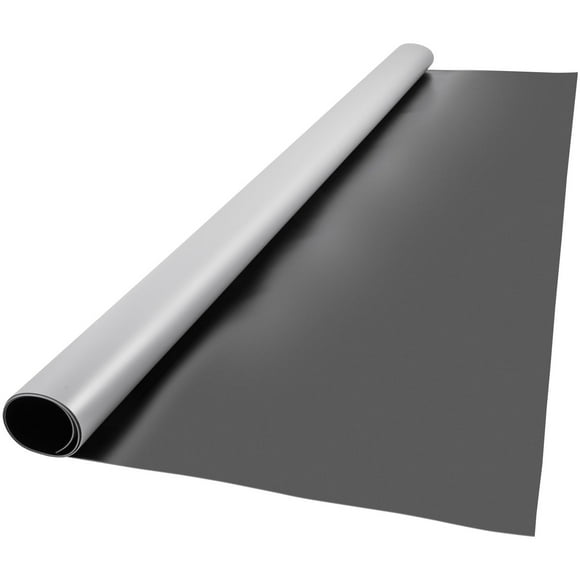 KFFKFF Dance Floor, 6.6x3.9ft Dance Floor Roll, 0.06in Thick PVC Vinyl Dance Floor, Black/Grey Reversible Portable Dance Floor, Non-Slip Dance Flooring, Ballet Dance Floor