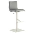 thumbnail image 6 of Adjustable Gray Faux Leather Aluminum Stool, 6 of 6