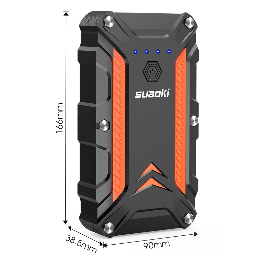 SUAOKI 1000A Peak Portable Car Jump Starter Quick Charge 3.0 (up ...