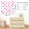 thumbnail image 6 of Yayeee 6 Pack Kitchen Dish Cloths Set for Washing Soft Drying Absorbent Microfiber Towels, Purple Polka Dots, 6 of 9