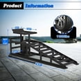 thumbnail image 4 of Tuekys 2 Pack Hydraulic Vehicle Ramps, 10000lbs Max Load, Black, 4 of 8