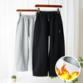 thumbnail image 2 of Sweatpants for Girls Comfy Pants for Girls Children's Winter Solid Color And Thick Casual Pants for Boys And Girls Warm Comfort Through Sports Pants, 2 of 4