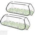 thumbnail image 1 of 2Pcs Winter Garden Row Plants Covers - 45x22x16 Garden Raised Beds Vegetable Rows Covers - Cold-Proof Winter Pop Up Freeze Protection Accelerato, 1 of 7