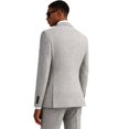 thumbnail image 2 of Men's 3 Piece Check pattern Suit - Two Button Business Wedding Prom Tuxedo (Jacket+Vest+Pants), 2 of 7