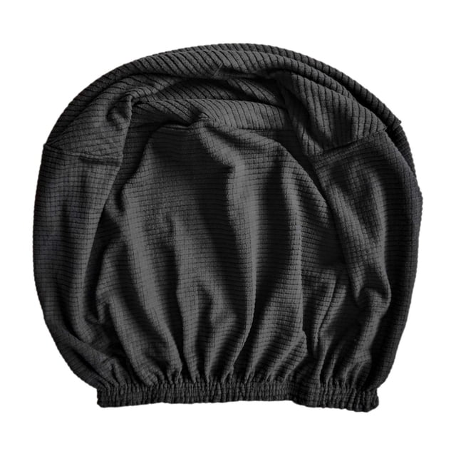 Funda para reposapiés, color liso, para sala de estar, sofá Negro