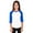 White/Royal Blue, variant on Ma Croix Kids Raglan 3/4 Sleeve Baseball Slim Fit T Shirt