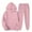 Pink #1, variant on LNZGNM Sweatsuits for Men Sports Track Suits Mens Casual Pullover Hoodie and Sweatpants Set Autumn Sportswear Tracksuits Athletic Outfit Sets, Black L
