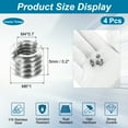 thumbnail image 2 of Uxcell 4Pcs 316 Stainless Steel Thread Reducing Nuts, M6x1 Male to M4x0.7 Female 5mm Long Metric Repairing Insert Nut Screw Threaded Adapters Sleeve Reducer Conversion Fastener, 2 of 7