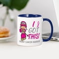 thumbnail image 4 of CafePress - Combat Girl 2 Breast Cancer Hotpink Large Mugs - 11 oz Ceramic Mug - Novelty Coffee Tea Cup, 4 of 6