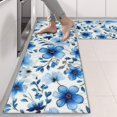 thumbnail image 2 of Kitchen Rugs Sets Of 2,Pioneer Flower Floral Print Pattern Anti Fatigue Kitchen Mat Rugs Non Slip Washable,Decorative Kitchen Floor Mats for Kitchen,Sink,Laundry,17"X47", 2 of 5