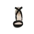 thumbnail image 6 of BLISSFUL STEP Women's Crisscross Strap Open Toe Block Heels Sandals, 6 of 6