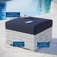 thumbnail image 4 of Modway Convene Outdoor Patio Ottoman in Light Gray Navy, 4 of 6