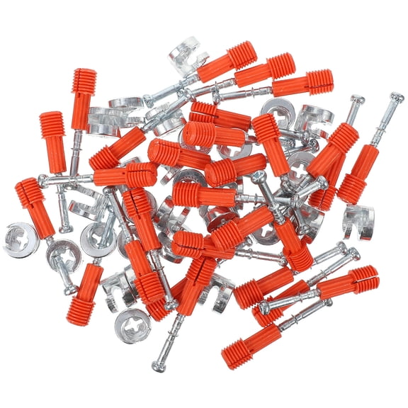 Hemobllo 30 Sets Plastic Cam Lock Connectors for Wardrobe Assembly, Furniture Fasteners and Hardware Kit