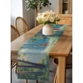 thumbnail image 4 of Burlap Table Runner 48 Inches Long, Natural Forest Trees Wild Elk Non-Slip Kitchen Table Runners for Dining Room Everyday Use Party Table Decorations Nature Scenery, 4 of 9